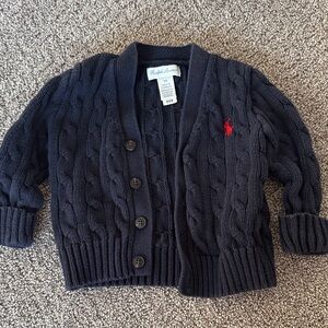 Ralph Lauren Kids Black Cable Knit Sweater